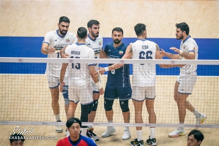 پیروزی ۳ بر صفر والیبال ایران در اولین بازی آسیایی