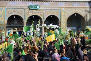 استقبال باشکوه از کاروان نمادین ورود حضرت معصومه (س) به قم