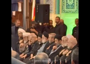 حضور سران قوا در کنار خانواده رهبر شهید در مراسم بزرگداشت ایشان