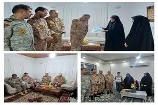 تجلیل امیر دریادار بمانی از مقام شامخ خانواده‌های شهدای نیروی دریایی ارتش در استان گیلان