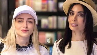 استایل تابستانه نهال دشتی و صحرا اسدالهی در حاشیه اکران فیلم کوتاه در کتاب‌سرای راوی