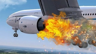 آتش‌سوزی در موتور هواپیمای بوئینگ ۷۳۷ آمریکا حین پرواز