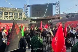 حضور پرشور جاماندگان اربعین حسینی در مراسم پیاده‌روی از میدان امام حسین (ع) تهران تا حرم حضرت عبدالعظیم (ع)
