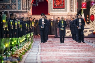 آماده‌سازی حرم مطهر رضوی برای برگزاری آیین سنتی خطبه‌خوانی در شب شهادت امام رضا (ع)