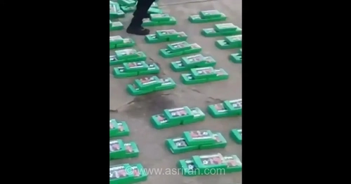 کشف ۴۶۹ کیلوگرم کوکائین در اکوادور با بسته‌بندی منقش به تصویر ارلینگ هالند