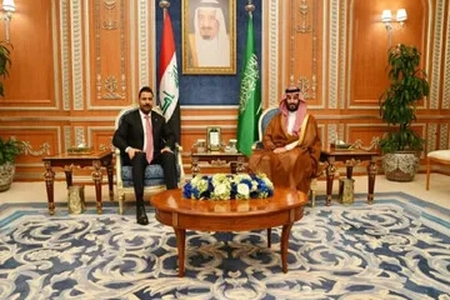 دیدار نخست وزیر عراق با ولیعهد عربستان در ریاض