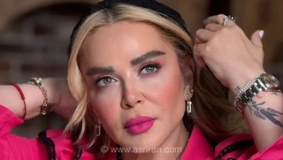 استایل جدید بهاره رهنما با پیراهن سرخابی و اکسسوری‌های چشمگیر (+عکس)