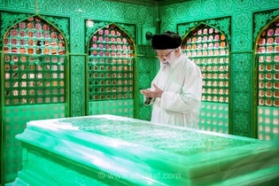 محل دفن رهبر شهید انقلاب در کدام قسمت حرم رضوی قرار دارد؟ +نقشه