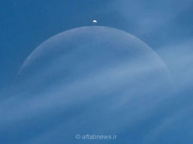 تصویر ماه هنگام پوشاندن سیاره زهره در عکس روز ناسا