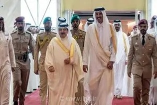 گفت‌وگوی تلفنی امیر قطر و پادشاه بحرین درباره روابط دوجانبه