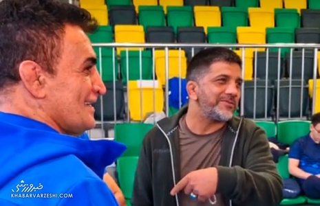 دیدار علیرضا دبیر و محمد بنا، سرمربی آذربایجان