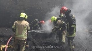 مهار آتش‌سوزی در انبار ضایعات محدوده بازار امام رضا(ع) مشهد توسط آتش‌نشانان پیش از سرایت به اماکن مجاور