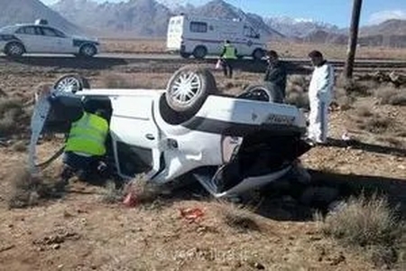 واژگونی پراید در برخوار اصفهان؛ مصدومیت پنج نفر