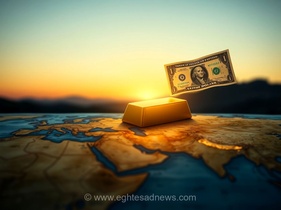 کاهش قیمت طلا در سایه افزایش نفت و بازده اوراق خزانه‌داری آمریکا