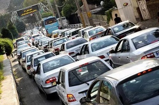 بسته شدن جاده چالوس به دلیل ترافیک سنگین