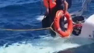 نجات دو نفر پس از فرود اضطراری هواپیما در دریای سیاه