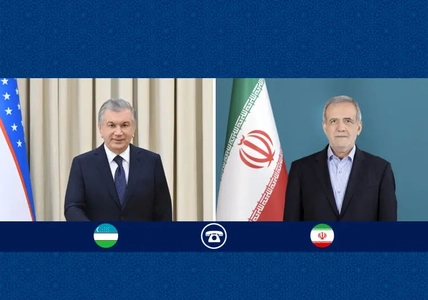 گفتگوی تلفنی رؤسای جمهور ایران و ازبکستان؛ تاکید بر تعمیق روابط دوجانبه