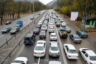 ترافیک سنگین در جاده‌های هراز و چالوس و آزادراه تهران-کرج