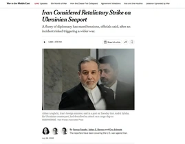افشاگری نیویورک تایمز؛ نقش دیپلماسی در جلوگیری از حمله موشکی ایران به بنادر اوکراین پس از حادثه دریایی