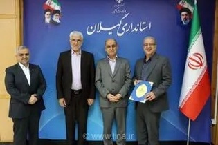 معارفه احمد دانایی به عنوان سرپرست جدید شرکت گاز گیلان با حضور استاندار