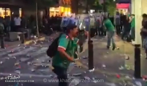ویدیو| شورش باورنکردنی و حمله به پلیس در خیابان‌ها به خاطر حذف از جام جهانی!