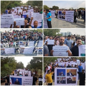 تجمع کارگران آریان فولاد بوئین زهرا در پی قطعی مکرر برق و توقف تولید