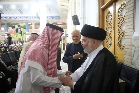 حضور سفیر عربستان در مراسم گرامیداشت آیت‌الله شبیری زنجانی