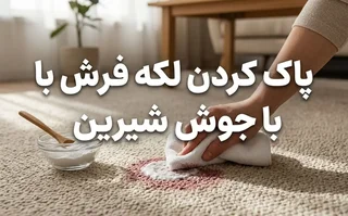 پاک کردن لکه فرش با جوش شیرین: روش‌ها و محدودیت‌ها