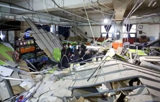 ریزش سقف سوپرمارکت در کره جنوبی ۳۶ مصدوم برجای گذاشت