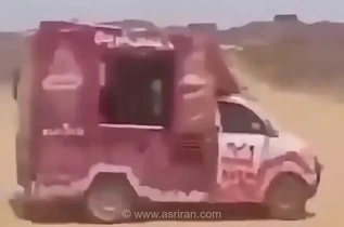 حضور عجیب یک ماشین بستنی‌فروشی در میدان نبرد یمن