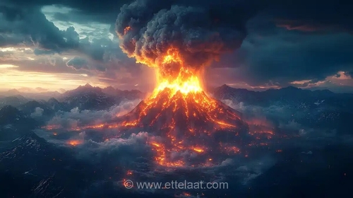 فوران آتشفشان آناک کراکاتائو در اندونزی؛ لحظاتی نفس‌گیر از خروج دود و مواد آتشفشانی