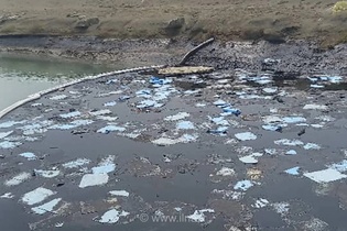 آلودگی نفتی در سواحل هرمزگان؛ پاکسازی لکه نفتی سیریک و شناسایی تاروال