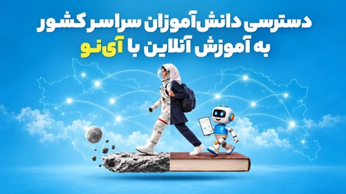 تجربه نوین یادگیری در سامانه آموزش مجازی آی‌نو
