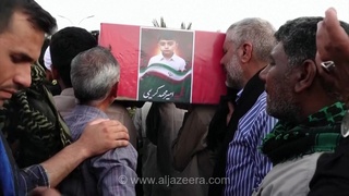برگزاری مراسم تشییع کودک جان باخته در حمله آمریکا به یک عروسی در ایران