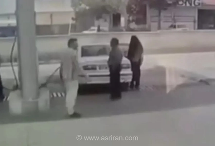 لحظه انفجار جایگاه CNG صحنه در دوربین مداربسته