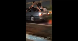 توقیف خودروی پژو پارس به‌دلیل انجام حرکات نمایشی و خطرآفرین در منطقه کیانپارس اهواز