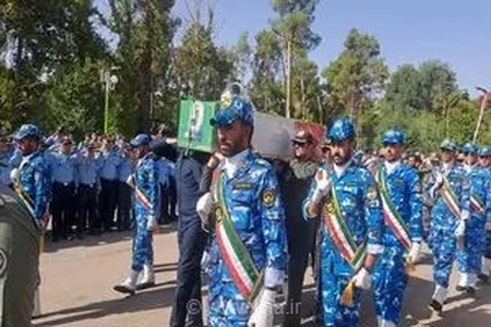 وداع باشکوه با پیکر امیر سرتیپ دوم خلبان مجید کاظمی در پایگاه هوایی شهید دوران شیراز