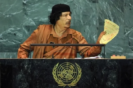 یاد قذافی در مجمع عمومی سازمان ملل؛ انتقاد از بی‌اعتباری مصوبات