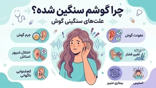 چرا گوشم سنگین شده است؟ بررسی ۸ علت اصلی گرفتگی گوش و راهکارهای درمانی موثر برای بهبود شنوایی