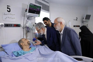 عیادت نمایندگان رهبر انقلاب از سیدعلی موسوی گرمارودی، شاعر برجسته