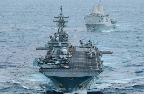 دو ناو آمریکا با ۲۲۰۰ تفنگدار عازم خاورمیانه شدند