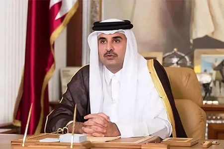 امیر قطر در مسکو