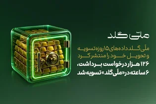 تسویه ۱۲۶ هزار درخواست برداشت در ۶ ساعت؛ عملکرد «ملّی‌گلد»
