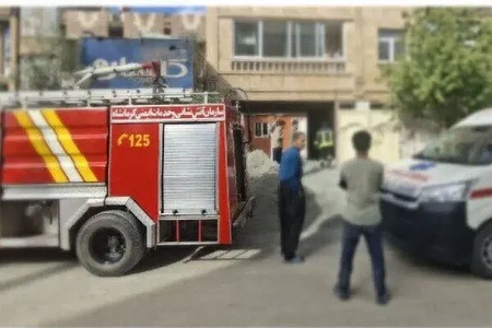 مصدومیت کارگر ساختمانی در کرمانشاه بر اثر سقوط به چاهک آسانسور