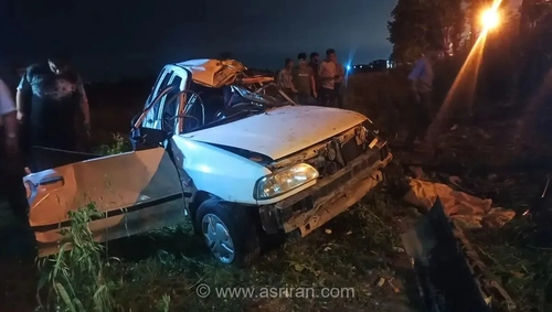 حادثه مرگبار در بیرجند؛ برخورد شدید خودروی پراید با تیر برق جان دو شهروند را گرفت