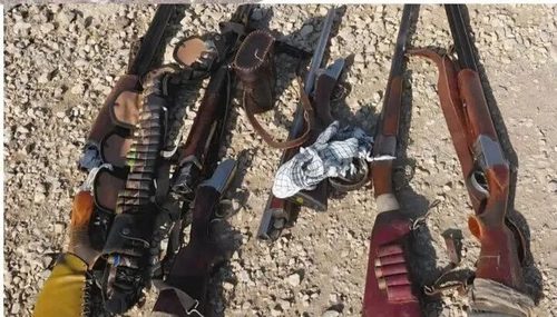 کشف 21 سلاح شکاری و لاشه حیات وحش در لرستان