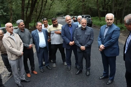 آسفالت‌ریزی مسیر دسترسی به منطقه گردشگری ویسادار گیلان