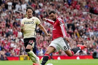 پیروزی قاطع منچستریونایتد با هت‌تریک برونو در برابر ایپسویچ تاون
