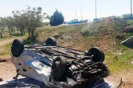 واژگونی تیبا در آزادراه پل‌زال ـ اندیمشک ۲ کشته و ۲ مصدوم برجا گذاشت