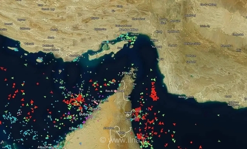 کاهش تردد کشتی‌ها در تنگه هرمز به پایین‌ترین سطح در ۴ ماه گذشته